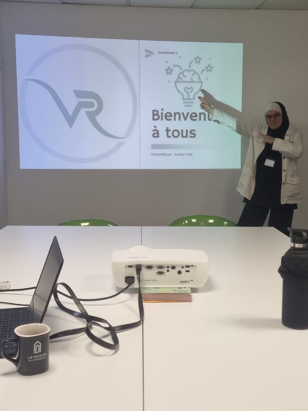 Audrey Trad en intervention